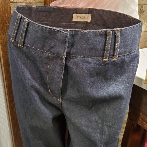 Women's RW & CO. Dark Wash Denim Jeans Sz 9 New - Picture 2 of 8